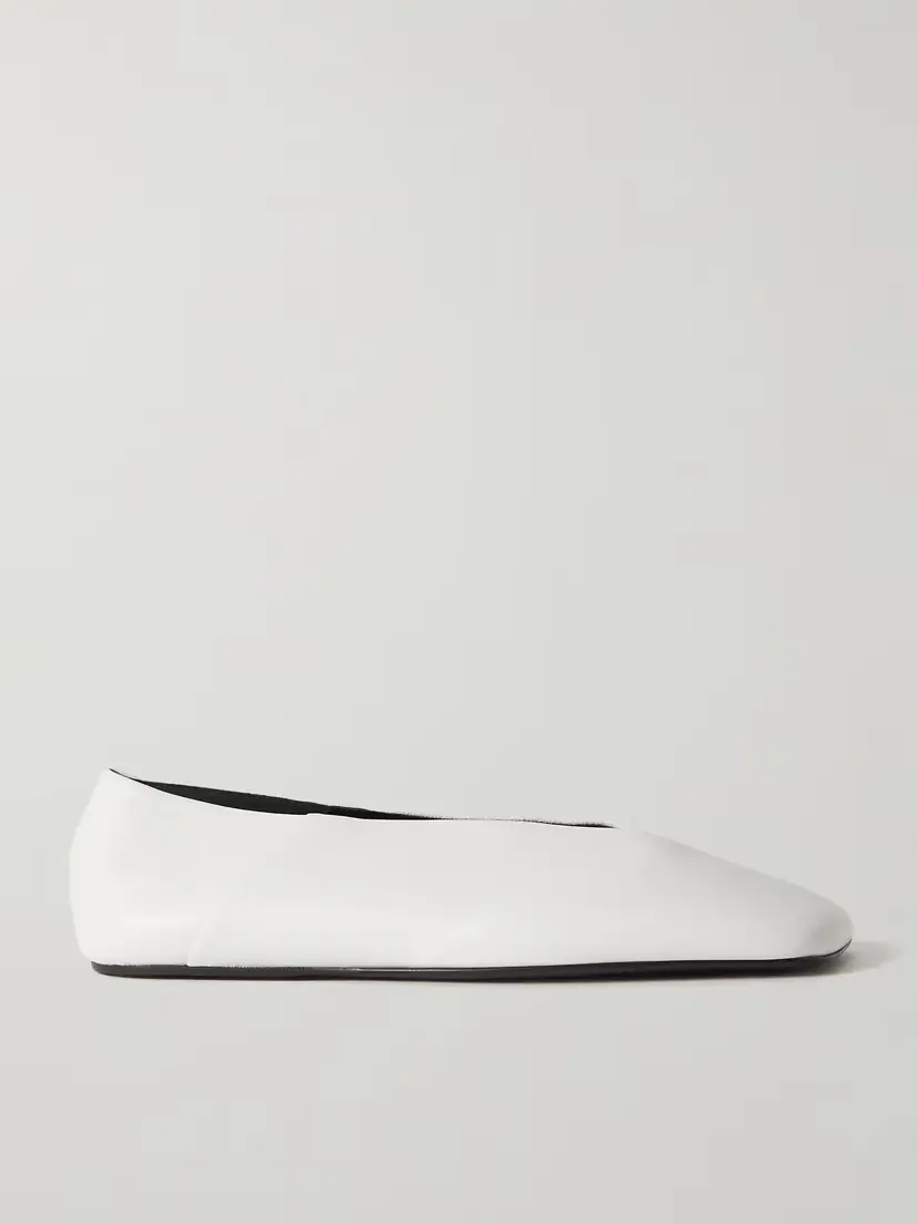 Jil Sander Leather And Suede Ballet Flats | Thumbnail 5