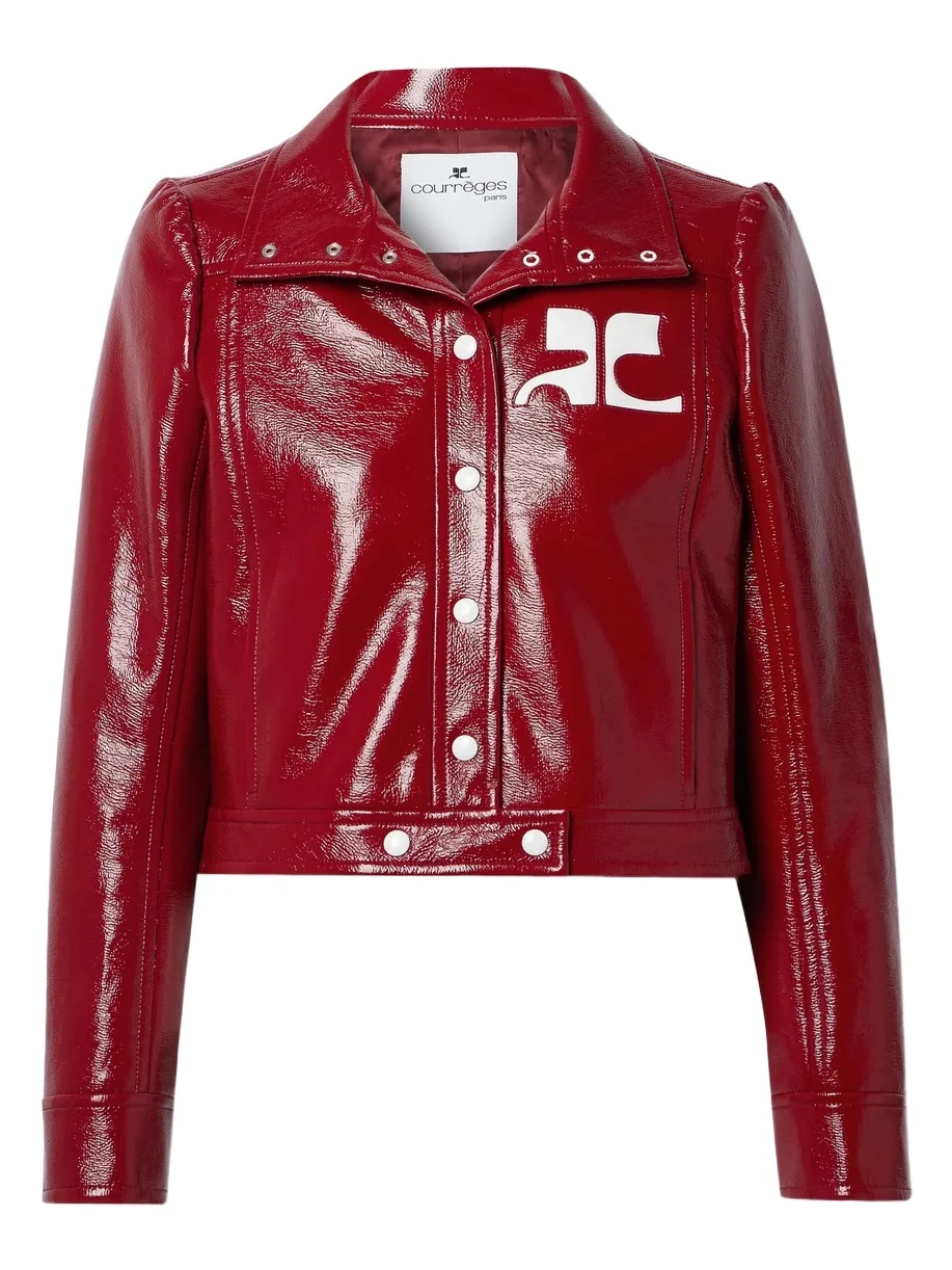 Courrèges Reedition Coated Cotton-blend Jacket