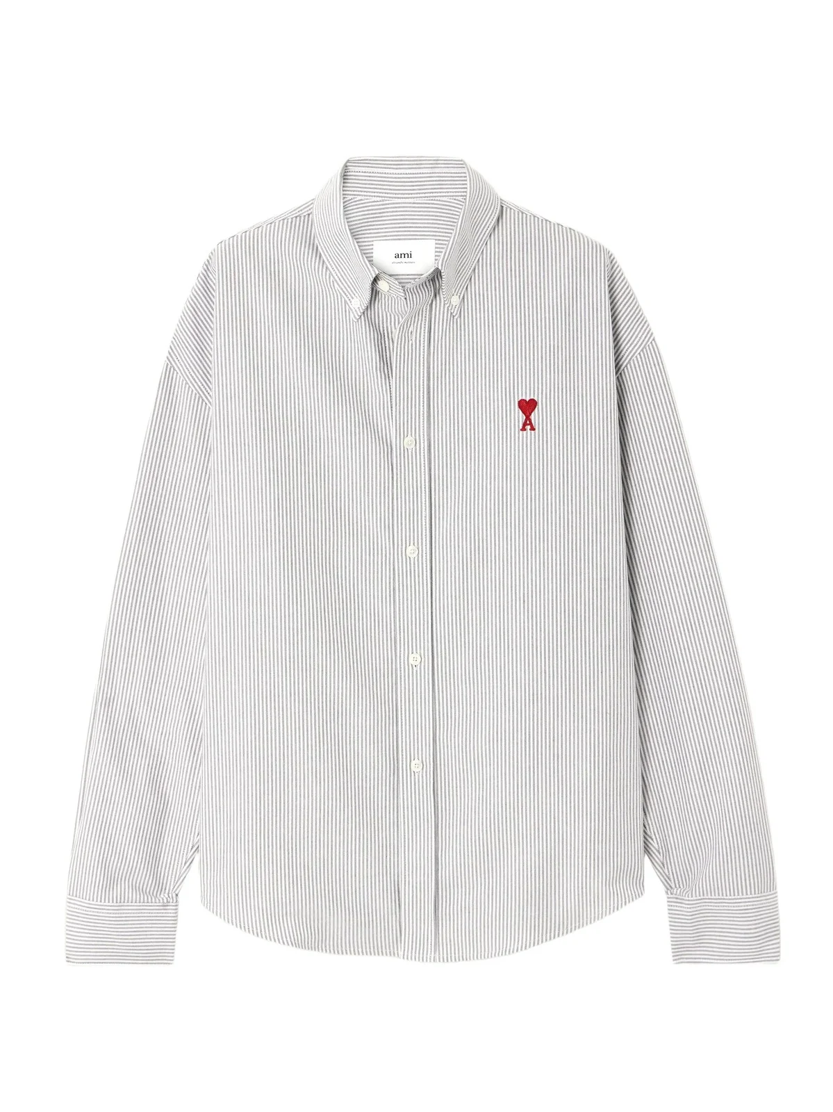 Adc Embroidered Striped Cotton-poplin Shirt Adc Embroidered Striped Cotton-poplin Shirt