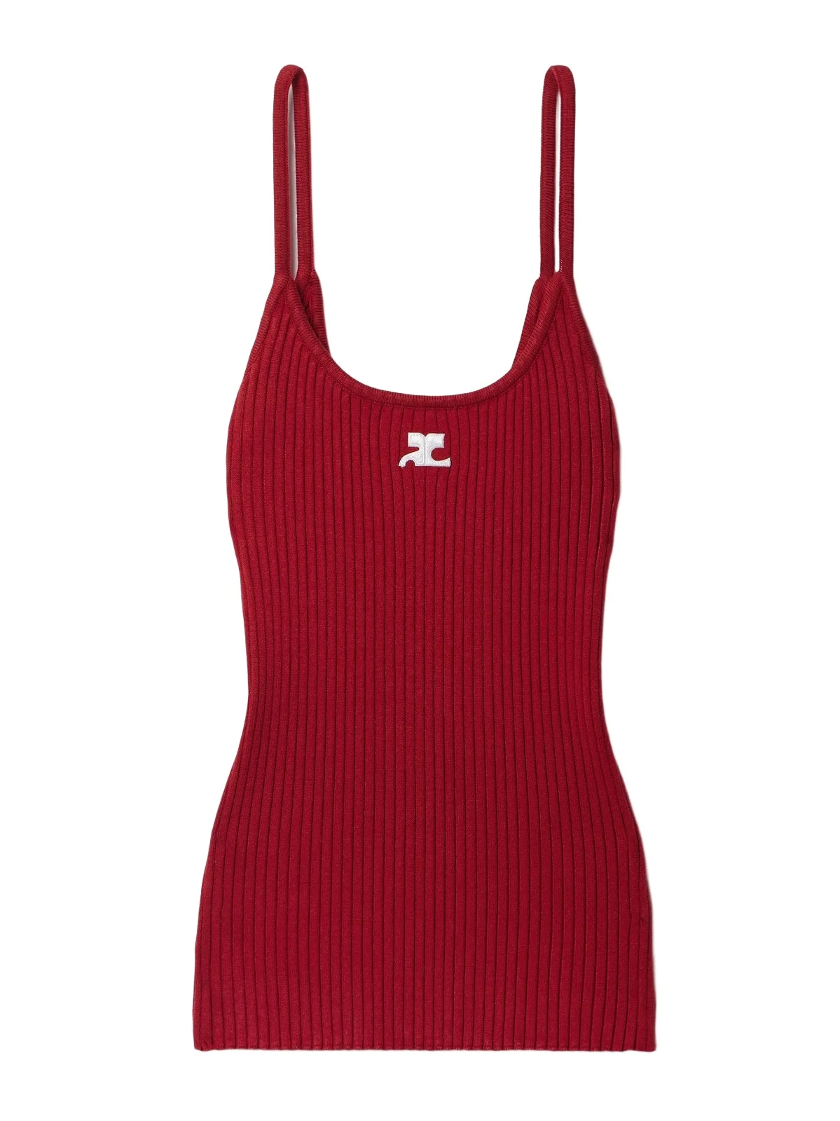 Reedition Appliquéd Ribbed-knit Tank