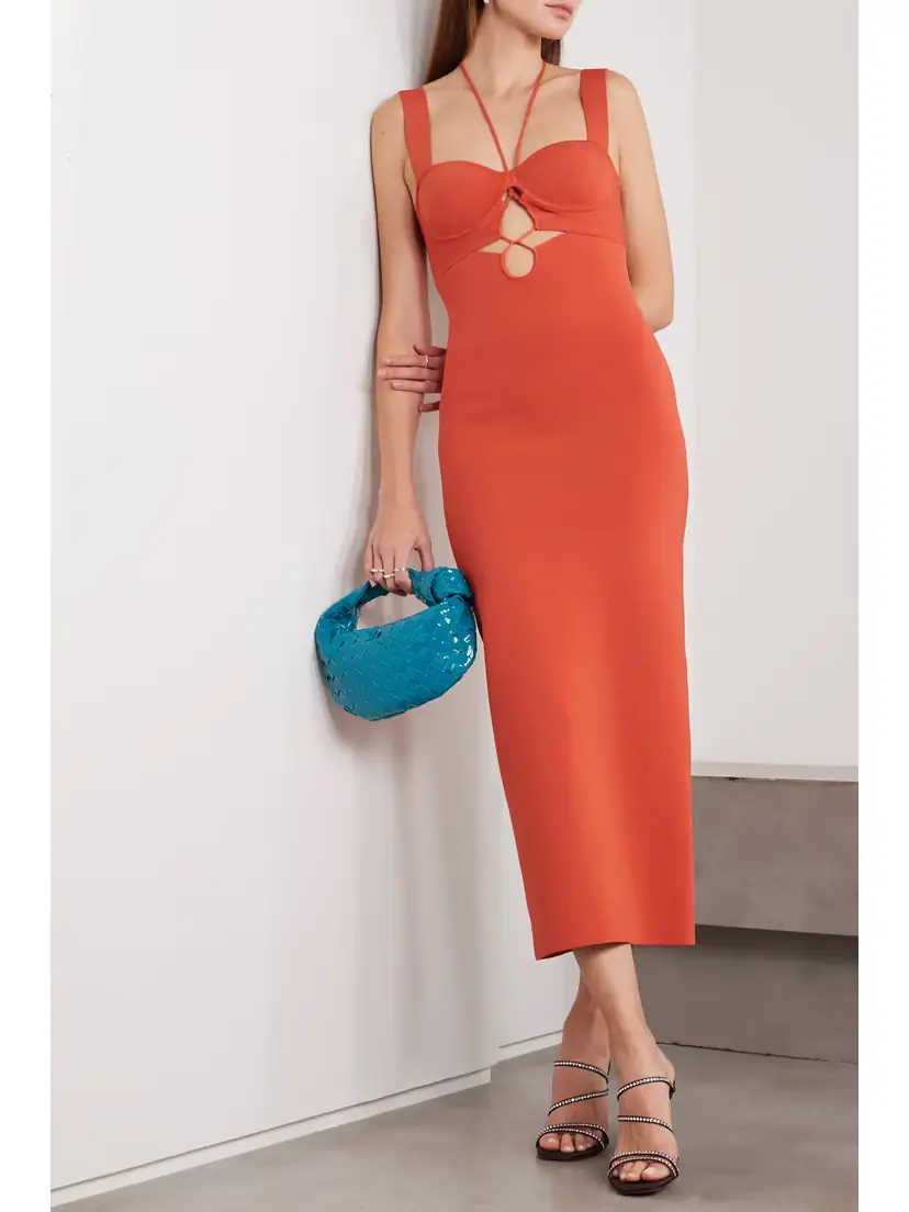 Galvan Kali Cutout Stretch-knit Midi Dress - x large | Thumbnail 2