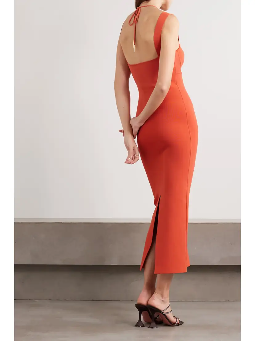 Galvan Kali Cutout Stretch-knit Midi Dress - x large | Thumbnail 3