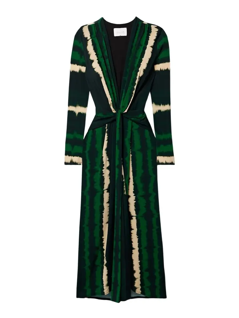 Johanna Ortiz + Net Sustain Mito De Selva Twist-front Tie-dyed Stretch-jersey Midi Dress | Thumbnail 1 Johanna Ortiz + Net Sustain Mito De Selva Twist-front Tie-dyed Stretch-jersey Midi Dress | Thumbnail 1