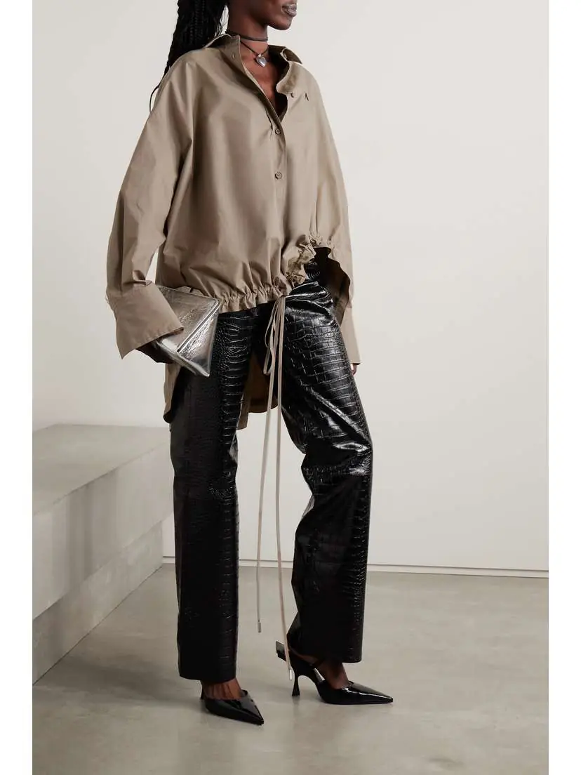The Attico Oversized Embroidered Poplin Shirt | Thumbnail 2