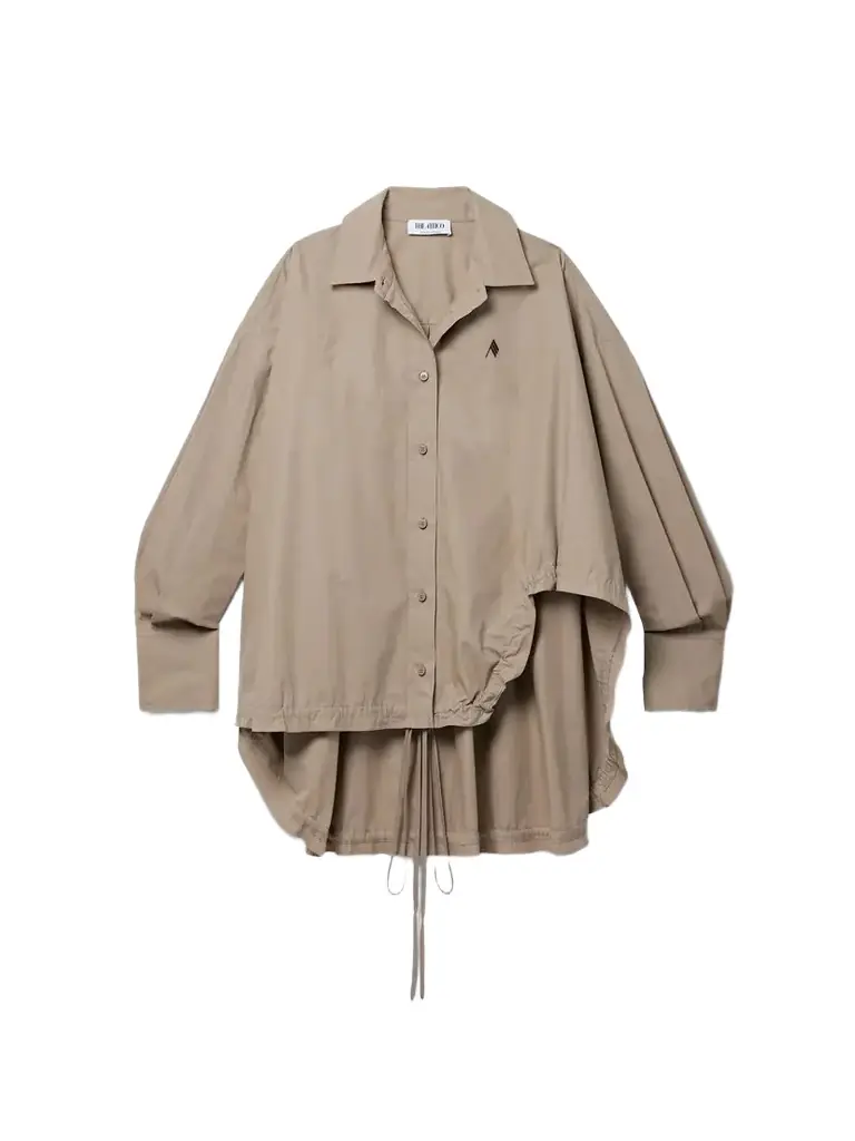 Oversized Embroidered Poplin Shirt