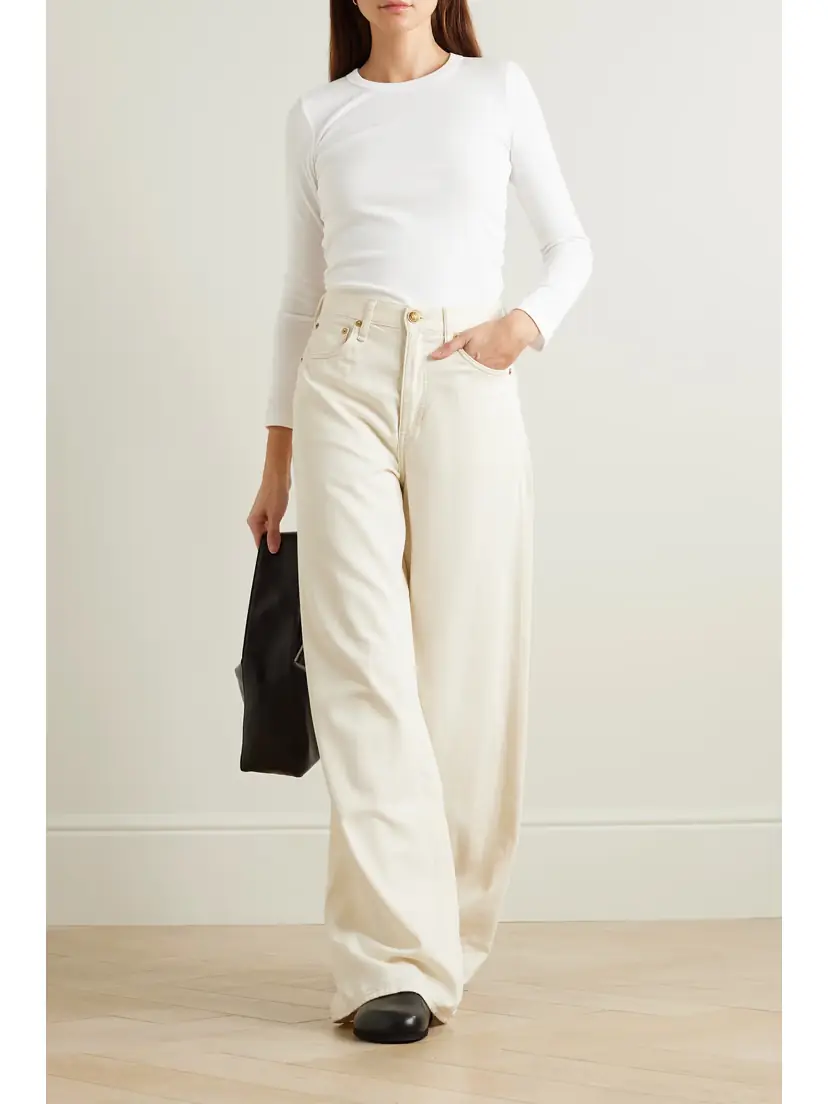LESET Kelly Ribbed Stretch-cotton Jersey Top | Thumbnail 2 LESET Kelly Ribbed Stretch-cotton Jersey Top | Thumbnail 2
