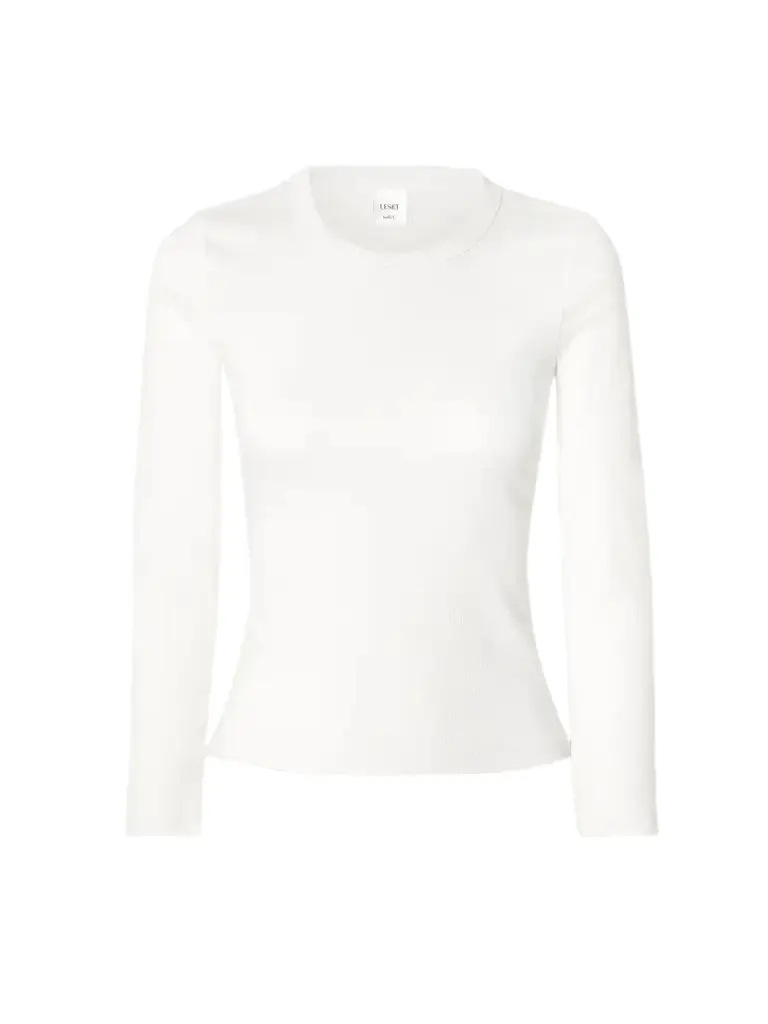 LESET Kelly Ribbed Stretch-cotton Jersey Top | Image 1 LESET Kelly Ribbed Stretch-cotton Jersey Top | Image 1