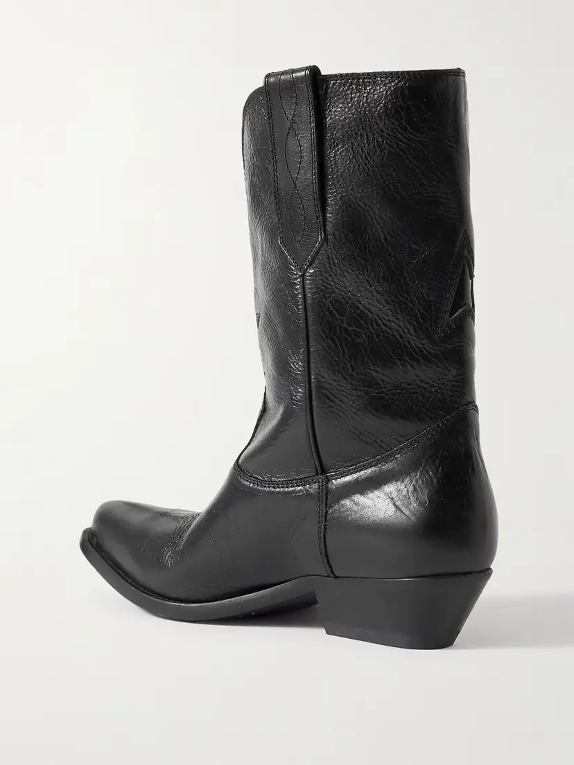 Golden Goose Low Wish Star Textured-leather Cowboy Boots | Thumbnail 3 Golden Goose Low Wish Star Textured-leather Cowboy Boots | Thumbnail 3