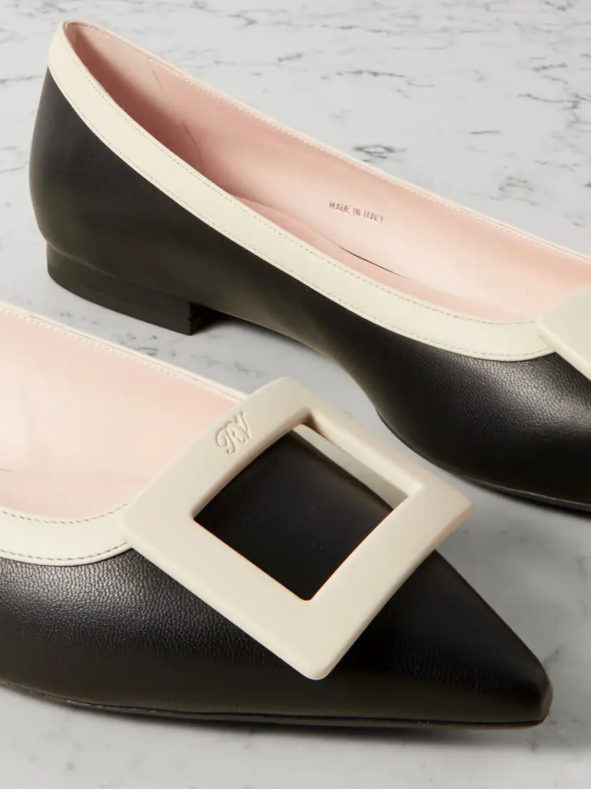 Roger Vivier Gommettine Buckled Patent-leather Ballet Flats | Thumbnail 4
