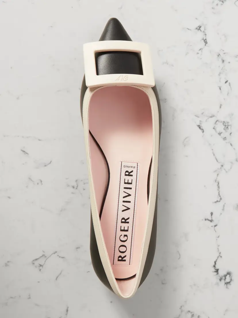 Roger Vivier Gommettine Buckled Patent-leather Ballet Flats | Thumbnail 5