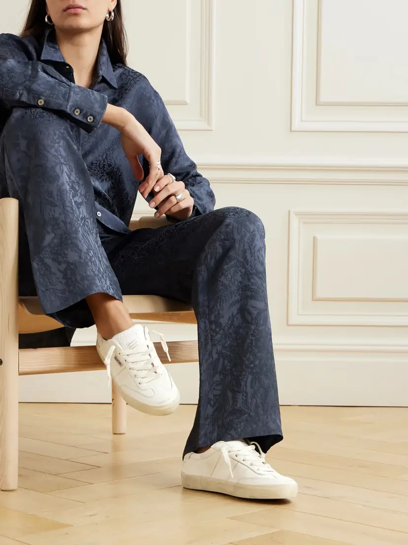 Golden Goose Soul-star Logo-print Distressed Leather Sneakers | Thumbnail 2