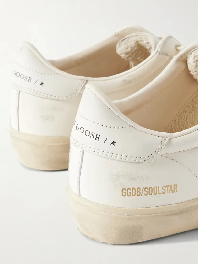 Golden Goose Soul-star Logo-print Distressed Leather Sneakers | Thumbnail 4