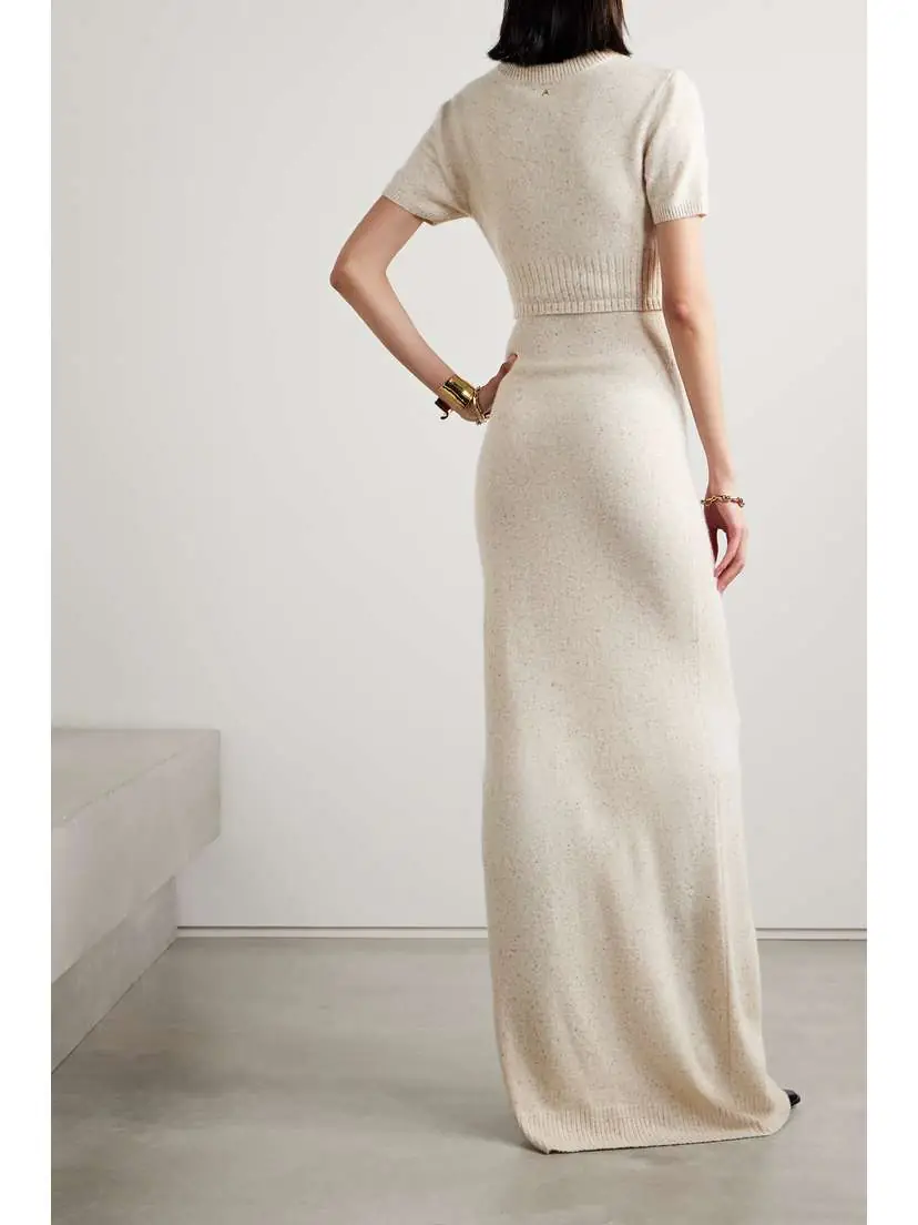 Altuzarra Mima Cutout Cashmere-blend Jersey Maxi Dress | Thumbnail 3 Altuzarra Mima Cutout Cashmere-blend Jersey Maxi Dress | Thumbnail 3