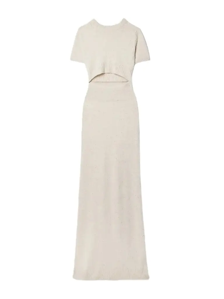 Altuzarra Mima Cutout Cashmere-blend Jersey Maxi Dress | Thumbnail 1 Altuzarra Mima Cutout Cashmere-blend Jersey Maxi Dress | Thumbnail 1