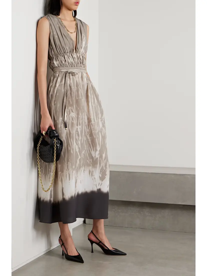Altuzarra Fiona Gathered Printed Crepe De Chine Maxi Dress | Thumbnail 2 Altuzarra Fiona Gathered Printed Crepe De Chine Maxi Dress | Thumbnail 2