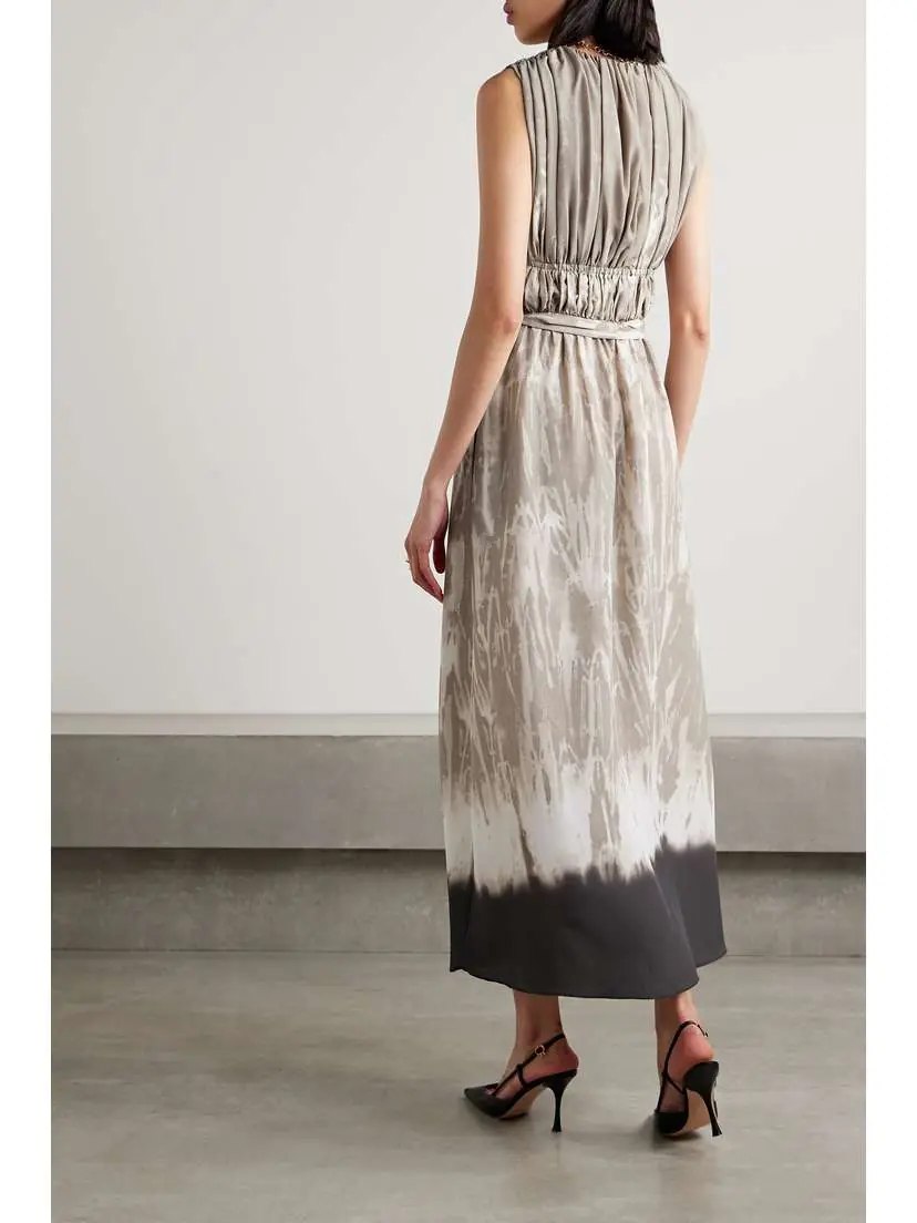 Altuzarra Fiona Gathered Printed Crepe De Chine Maxi Dress | Thumbnail 3 Altuzarra Fiona Gathered Printed Crepe De Chine Maxi Dress | Thumbnail 3
