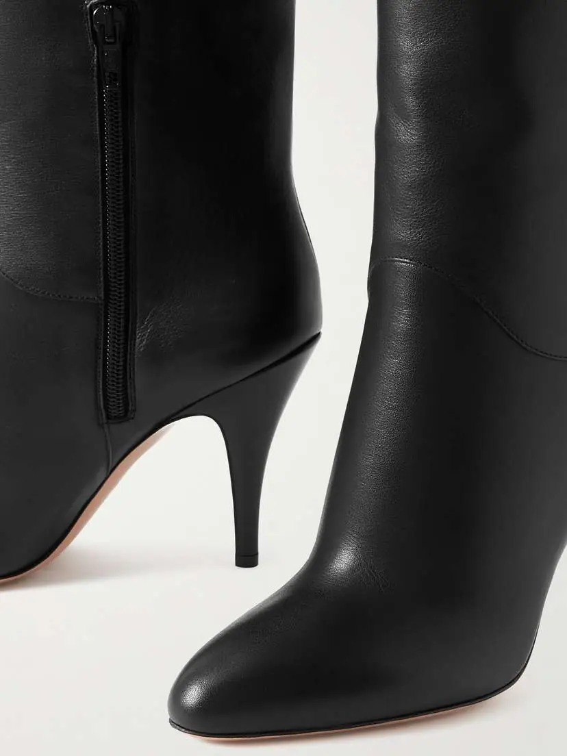 Valentino Garavani 105 Buckle-embellished Leather Over-the-knee Boots | Thumbnail 4 Valentino Garavani 105 Buckle-embellished Leather Over-the-knee Boots | Thumbnail 4