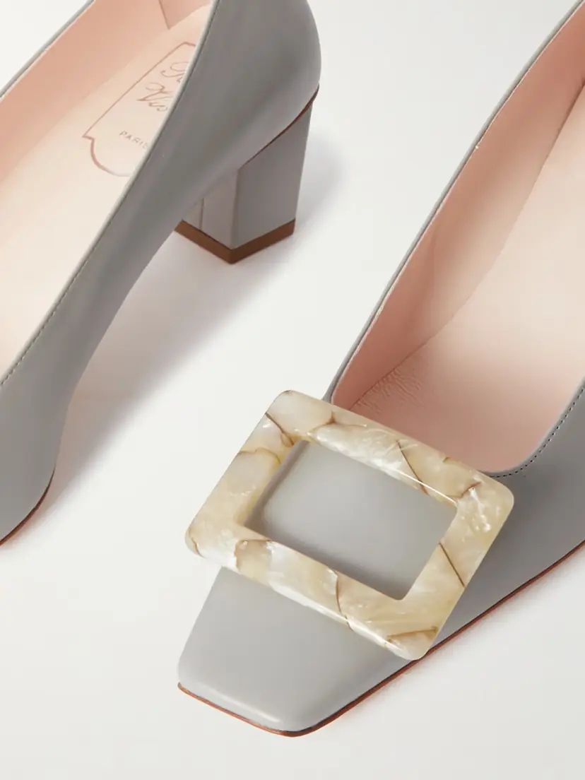 Roger Vivier Belle Vivier 45 Buckled Leather Pumps | Thumbnail 4