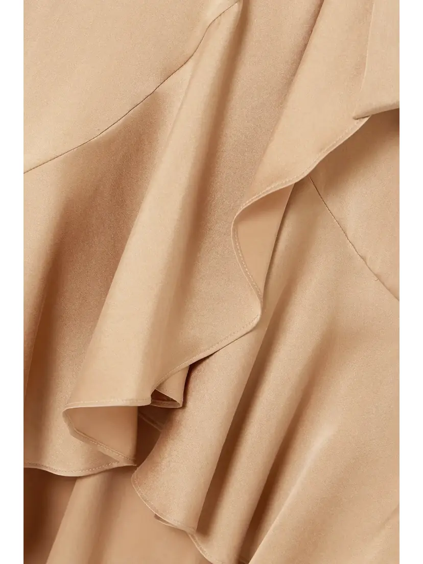 Zimmermann Asymmetric Ruffled Duchesse Silk-satin Midi Wrap Dress | Thumbnail 4 Zimmermann Asymmetric Ruffled Duchesse Silk-satin Midi Wrap Dress | Thumbnail 4