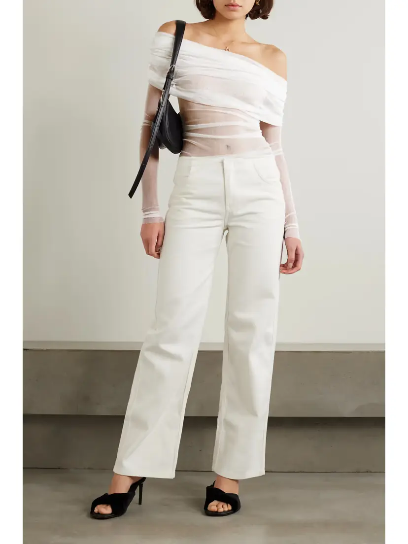 Christopher Esber Off-the-shoulder Gathered Silk-tulle Top | Thumbnail 2 Christopher Esber Off-the-shoulder Gathered Silk-tulle Top | Thumbnail 2
