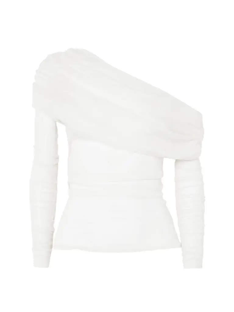 Christopher Esber Off-the-shoulder Gathered Silk-tulle Top | Image 1 Christopher Esber Off-the-shoulder Gathered Silk-tulle Top | Image 1