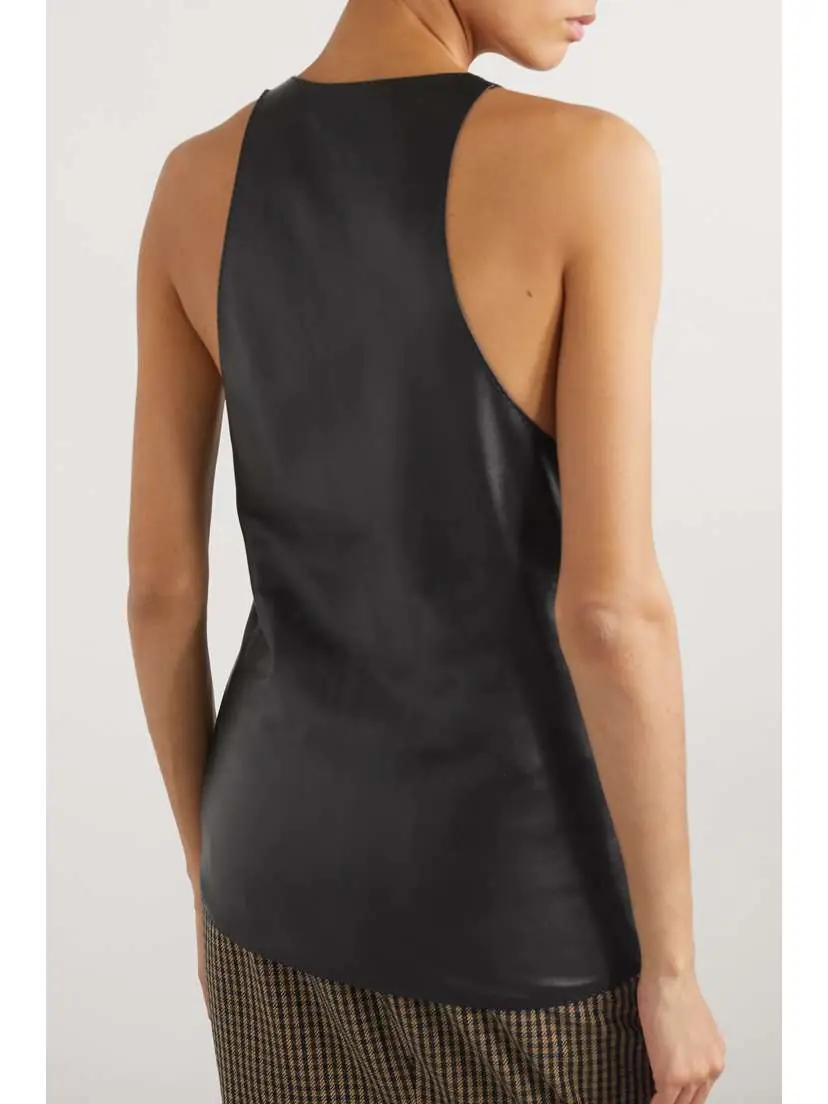 Saint Laurent Leather Top | Thumbnail 3 Saint Laurent Leather Top | Thumbnail 3