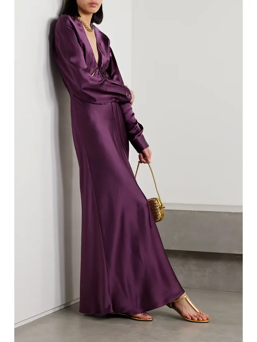Christopher Esber Triquetra Cutout Silk-satin Maxi Dress | Thumbnail 2