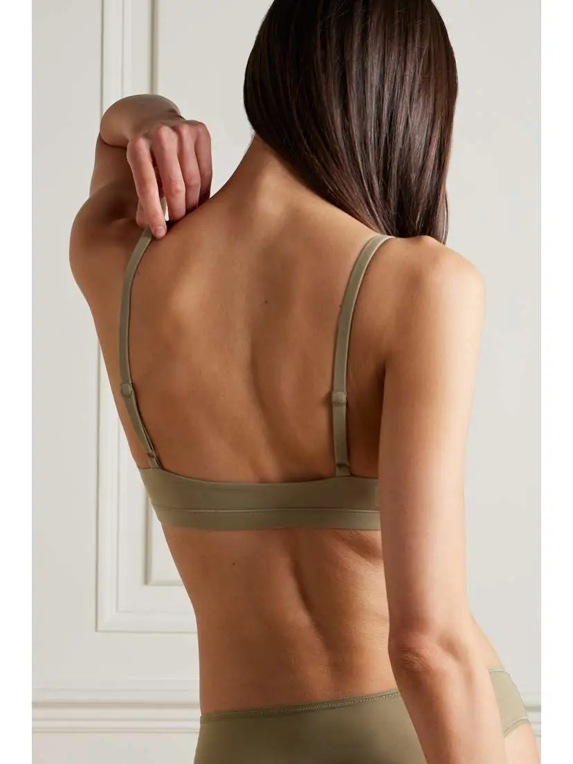 Skims Fits Everybody Triangle Bralette - Khaki | Thumbnail 3 Skims Fits Everybody Triangle Bralette - Khaki | Thumbnail 3