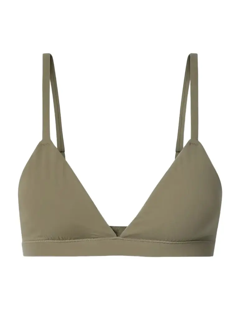 Fits Everybody Triangle Bralette - Khaki