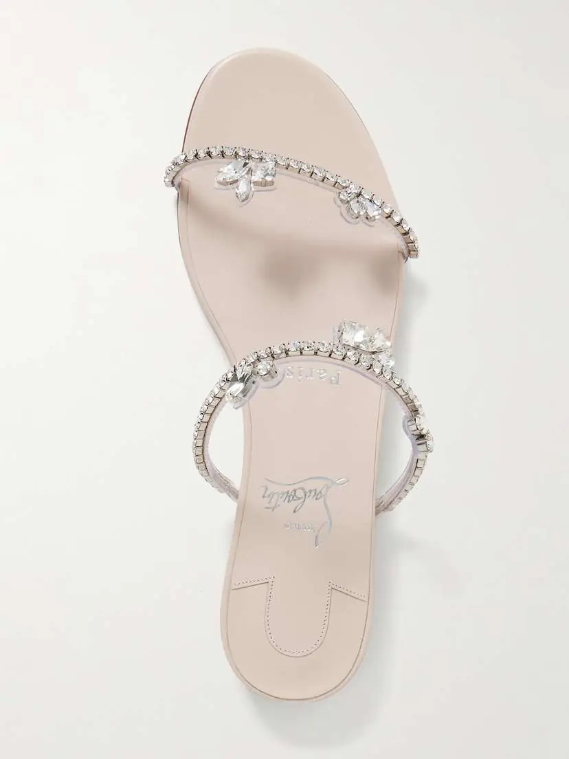 Christian Louboutin Just Queenie Crystal-embellished Pvc Sandals | Thumbnail 5 Christian Louboutin Just Queenie Crystal-embellished Pvc Sandals | Thumbnail 5