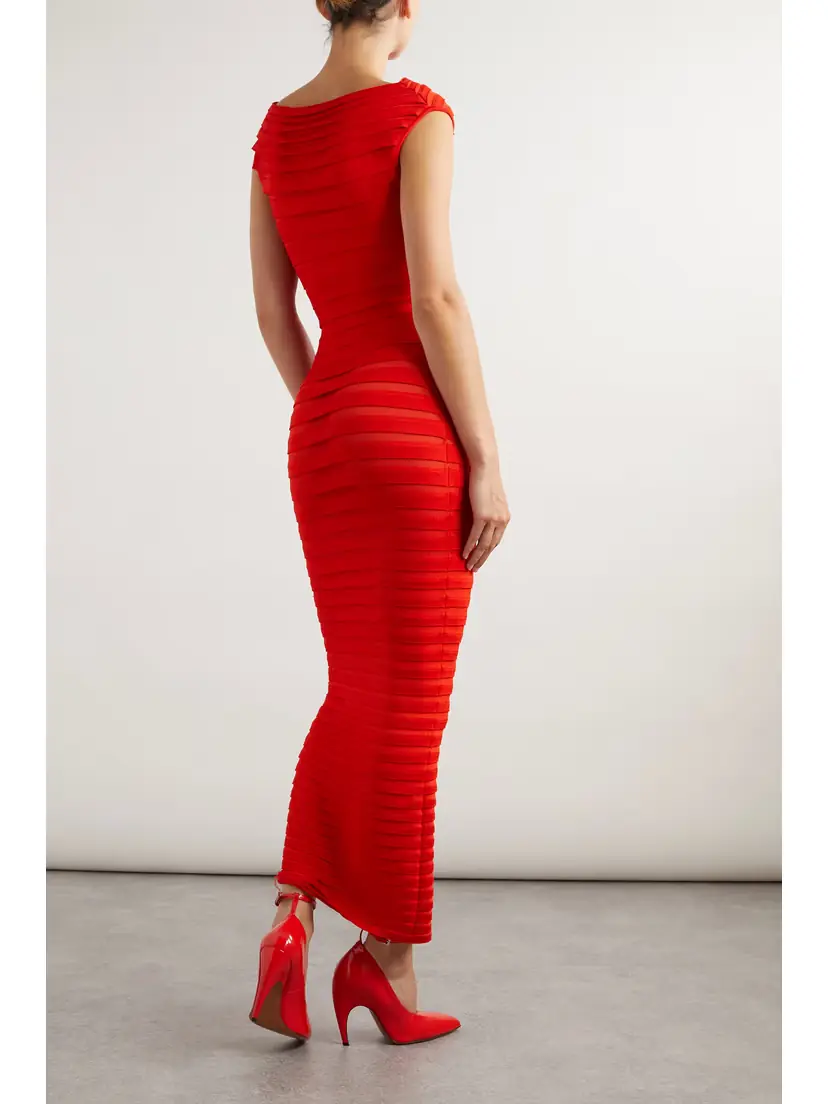 Alaïa Layered Knitted Maxi Dress | Thumbnail 3 Alaïa Layered Knitted Maxi Dress | Thumbnail 3