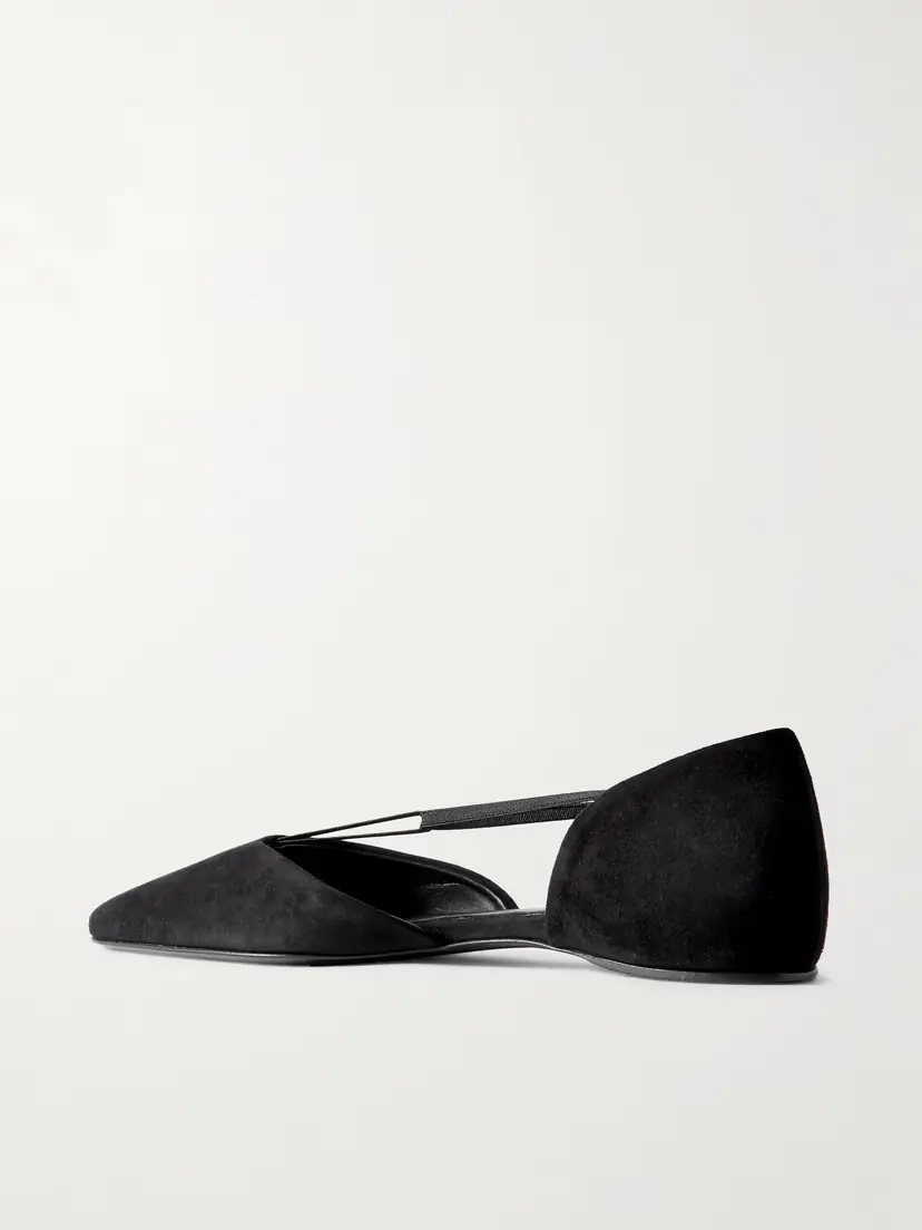 TOTEME + Net Sustain The T-strap Suede Point-toe Flats | Thumbnail 3 TOTEME + Net Sustain The T-strap Suede Point-toe Flats | Thumbnail 3