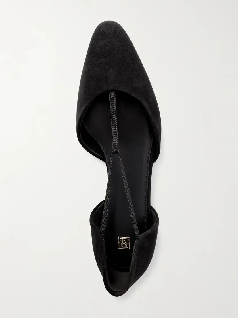 TOTEME + Net Sustain The T-strap Suede Point-toe Flats | Thumbnail 5 TOTEME + Net Sustain The T-strap Suede Point-toe Flats | Thumbnail 5