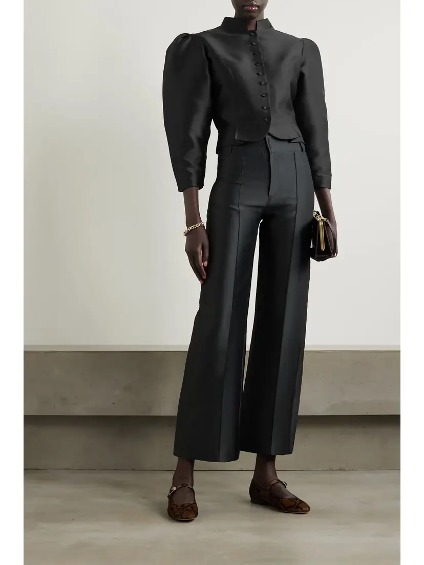 DESTREE Amoako Cropped Faille Jacket | Thumbnail 2 DESTREE Amoako Cropped Faille Jacket | Thumbnail 2