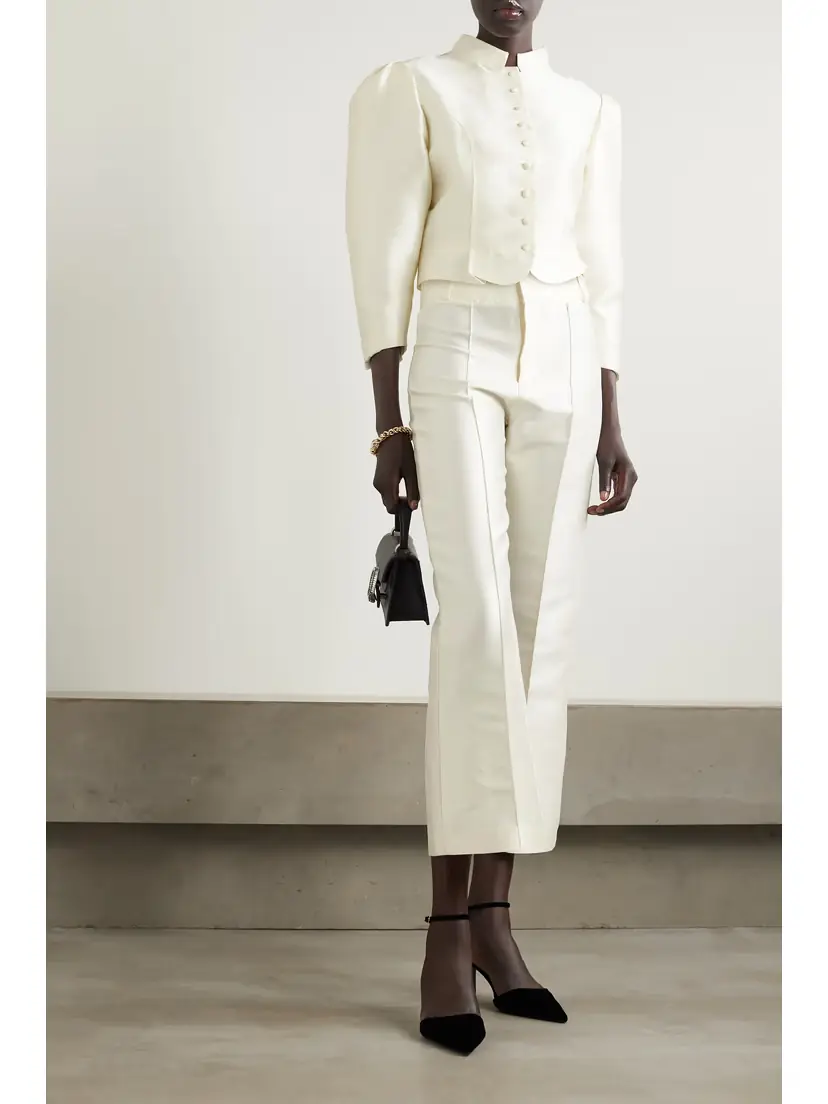 DESTREE Amoako Cropped Faille Jacket | Thumbnail 2 DESTREE Amoako Cropped Faille Jacket | Thumbnail 2