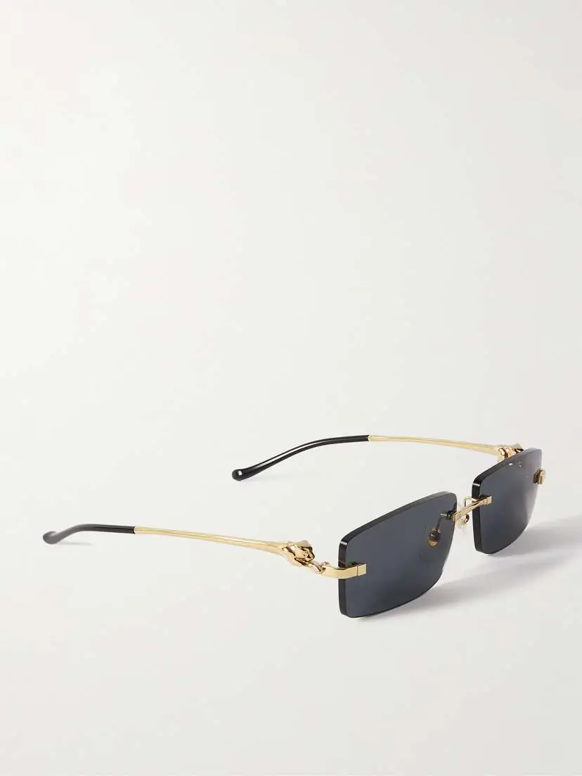 Cartier Eyewear Panthère D Square-frame Gold-tone Sunglasses | Thumbnail 3 Cartier Eyewear Panthère D Square-frame Gold-tone Sunglasses | Thumbnail 3