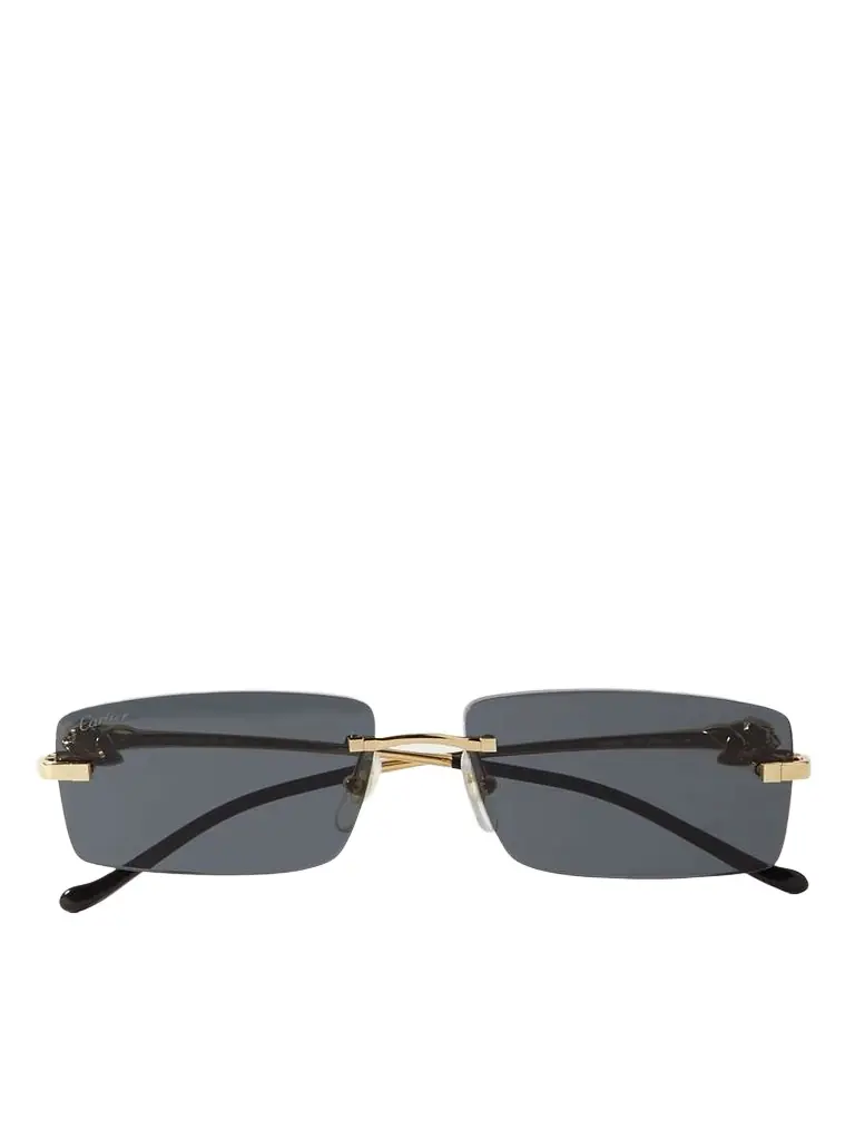 Cartier Eyewear Panthère D Square-frame Gold-tone Sunglasses | Image 1 Cartier Eyewear Panthère D Square-frame Gold-tone Sunglasses | Image 1