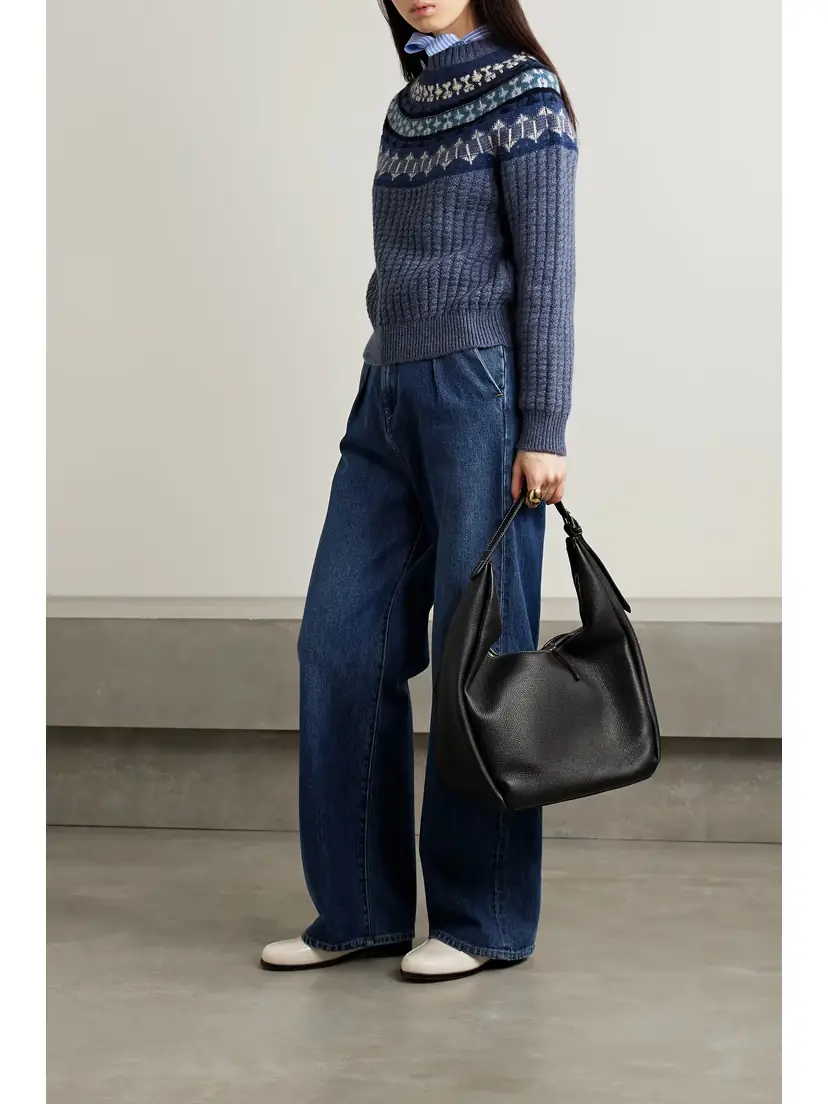 Loro Piana Noel Fair Isle Cable-knit Cashmere Sweater | Thumbnail 2