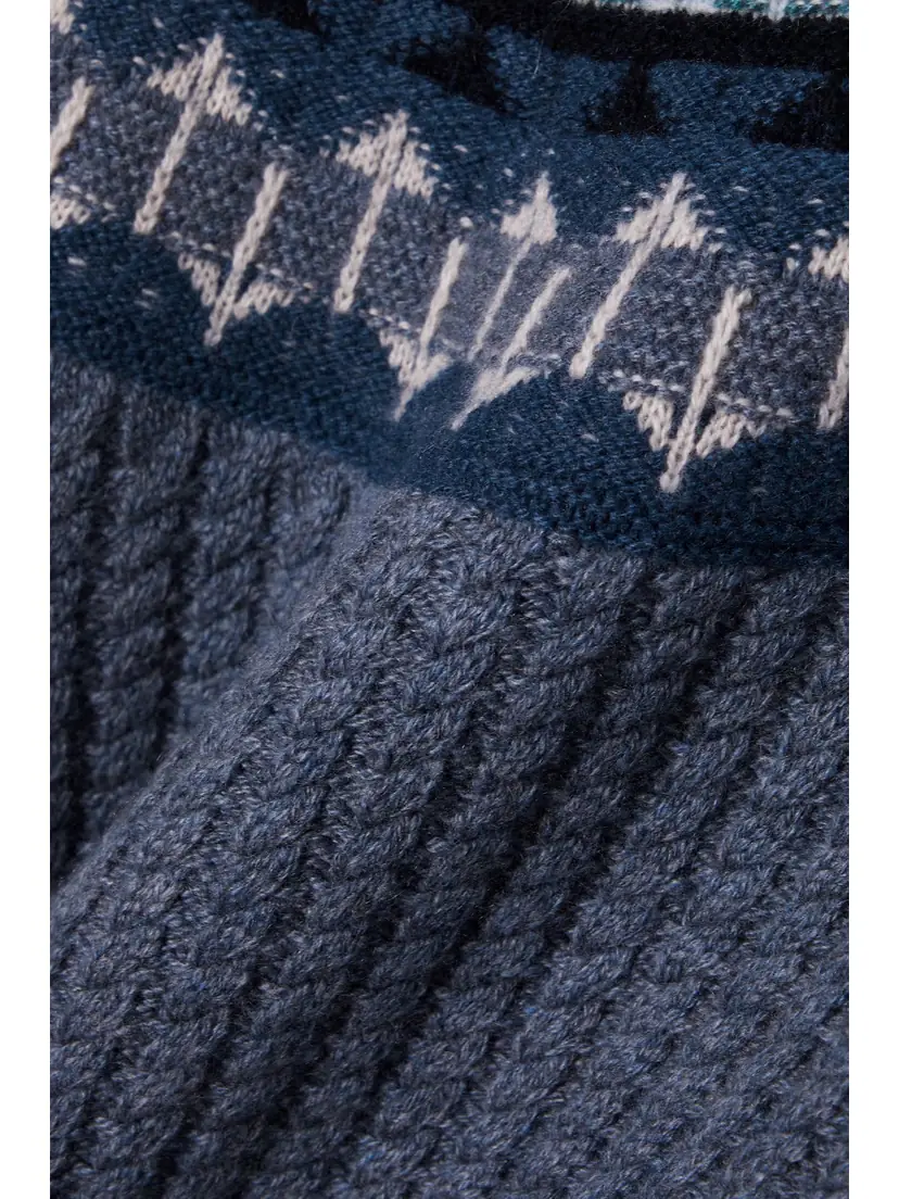 Loro Piana Noel Fair Isle Cable-knit Cashmere Sweater | Thumbnail 5