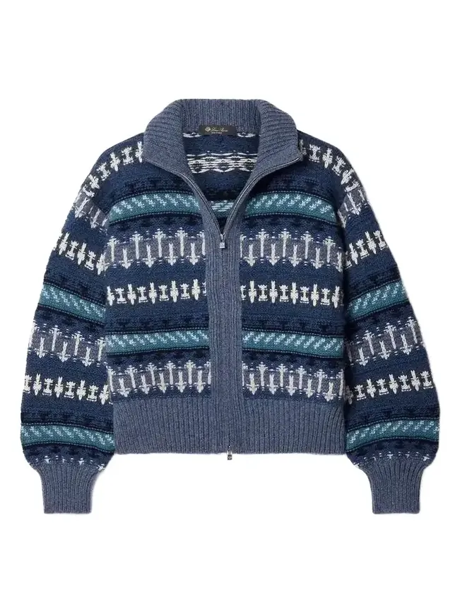 Holiday Noel Jacquard-knit Cashmere Cardigan Holiday Noel Jacquard-knit Cashmere Cardigan