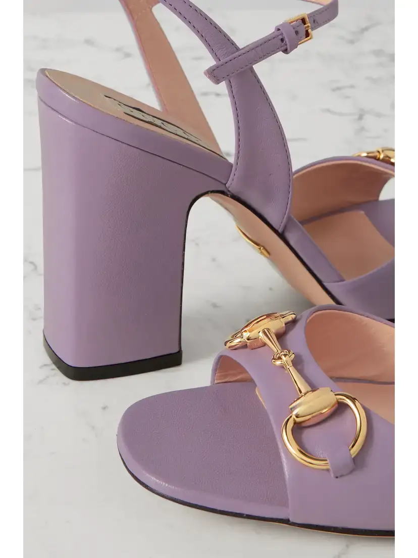 Gucci Lady Horsebit-detailed Leather Sandals | Thumbnail 4 Gucci Lady Horsebit-detailed Leather Sandals | Thumbnail 4
