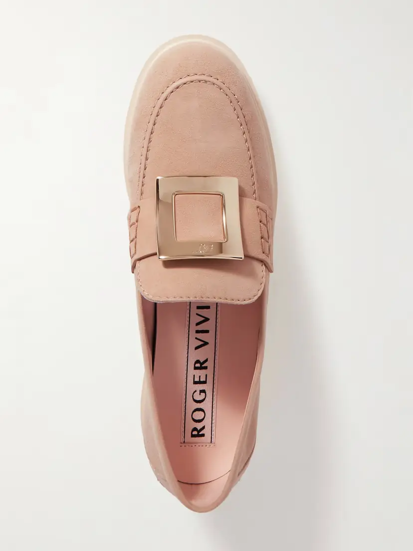 Roger Vivier Embellished Suede Loafers | Thumbnail 5 Roger Vivier Embellished Suede Loafers | Thumbnail 5