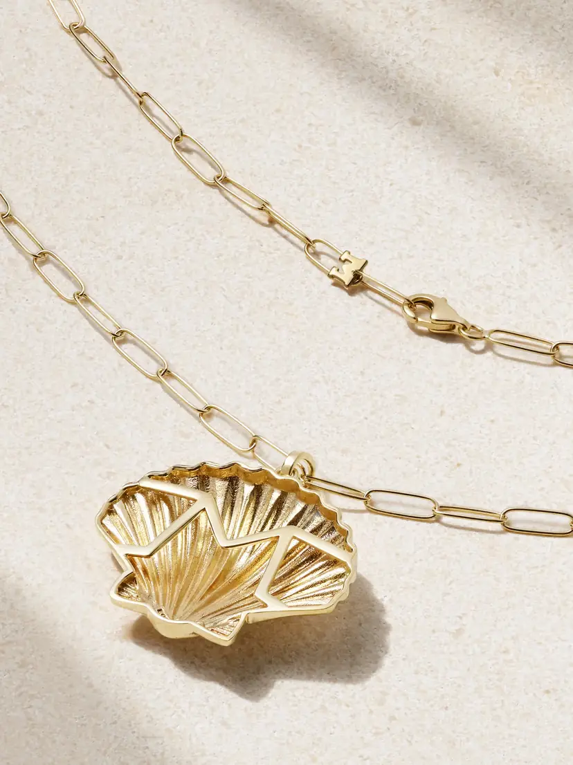 Mateo Large Venus 14-karat Gold Necklace | Thumbnail 3