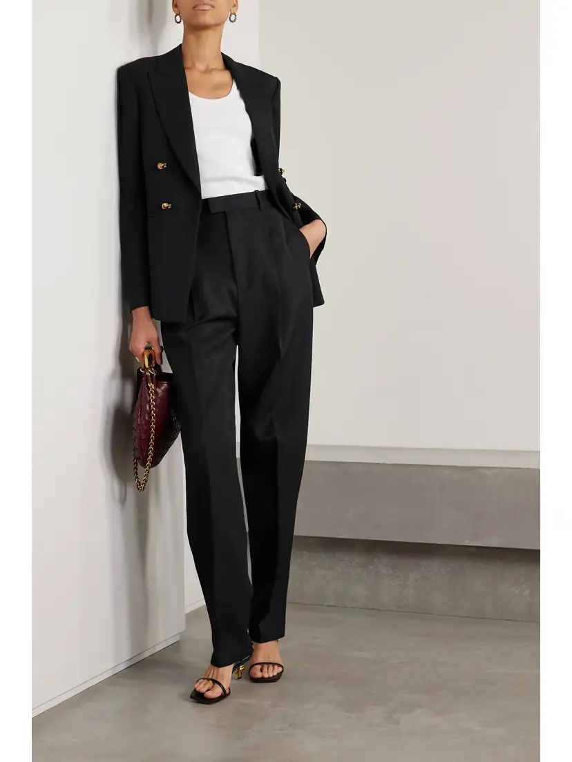 Bottega Veneta Embellished Double-breasted Wool-twill Blazer | Thumbnail 2 Bottega Veneta Embellished Double-breasted Wool-twill Blazer | Thumbnail 2