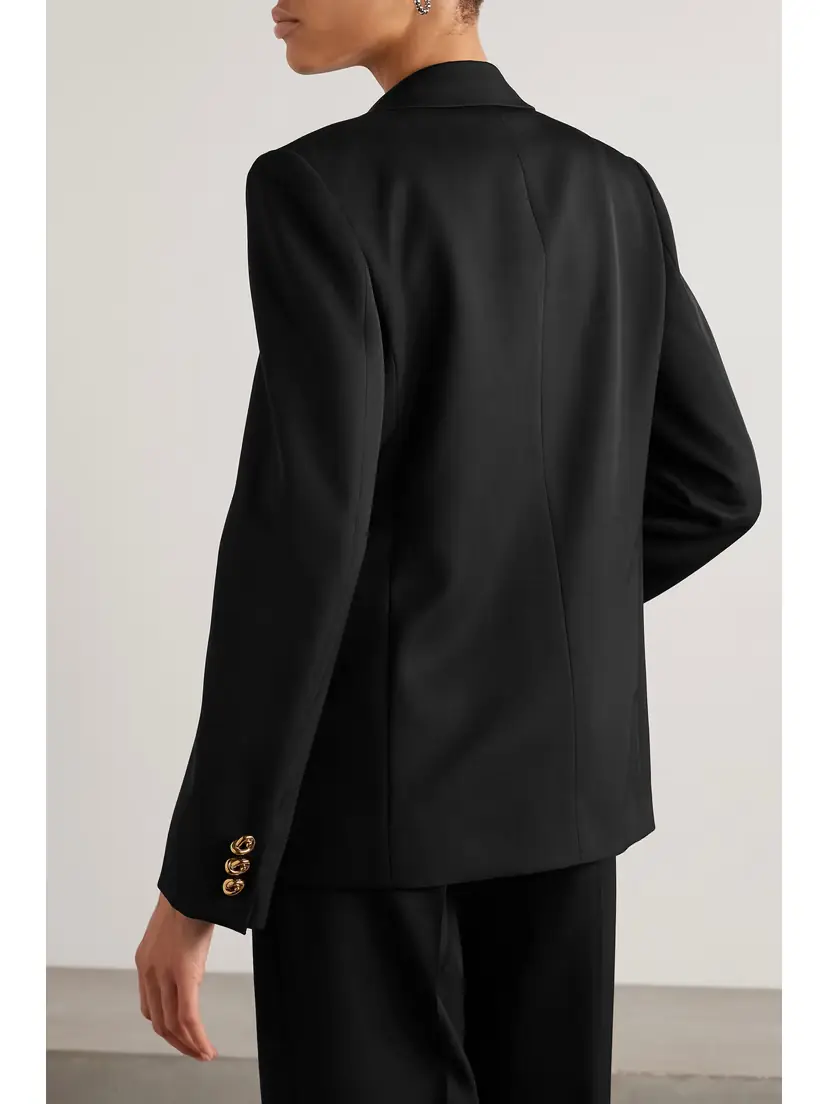Bottega Veneta Embellished Double-breasted Wool-twill Blazer | Thumbnail 4 Bottega Veneta Embellished Double-breasted Wool-twill Blazer | Thumbnail 4