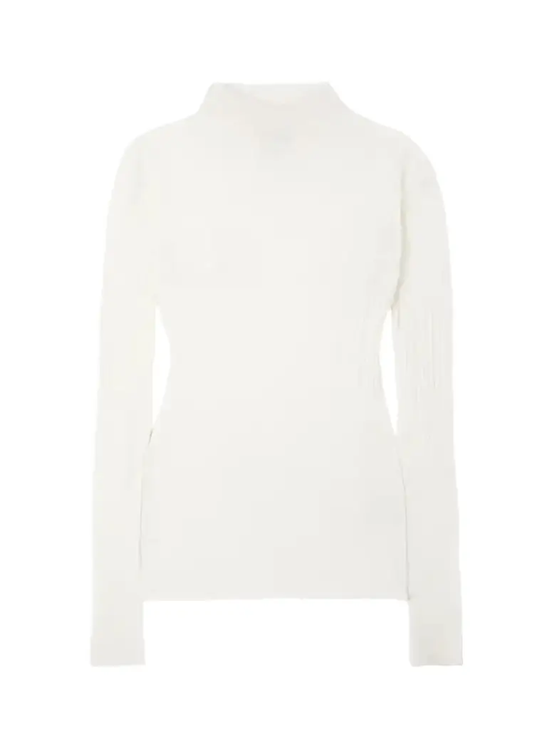 Bottega Veneta Ribbed Pointelle-knit Cotton-blend Sweater | Image 1 Bottega Veneta Ribbed Pointelle-knit Cotton-blend Sweater | Image 1