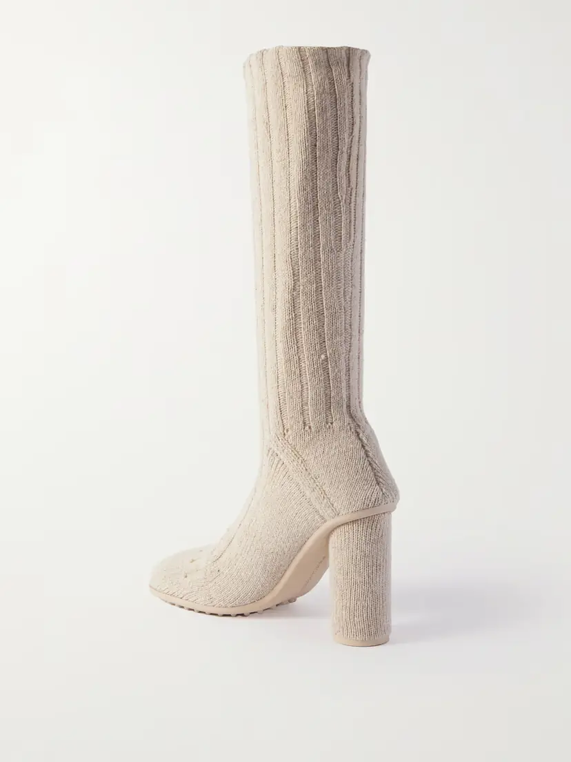 Bottega Veneta Atomic Ribbed-knit Knee-boots | Thumbnail 3 Bottega Veneta Atomic Ribbed-knit Knee-boots | Thumbnail 3
