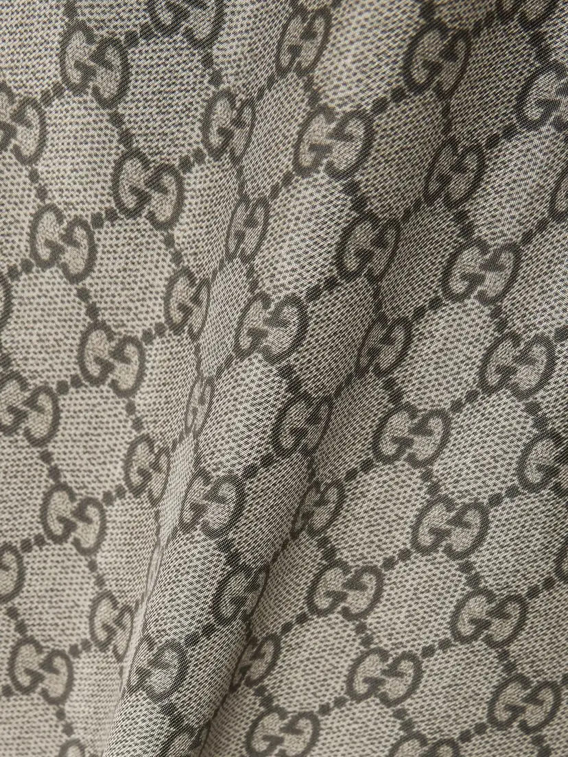 Gucci Gg Supreme Printed Silk-twill Shorts | Thumbnail 4 Gucci Gg Supreme Printed Silk-twill Shorts | Thumbnail 4