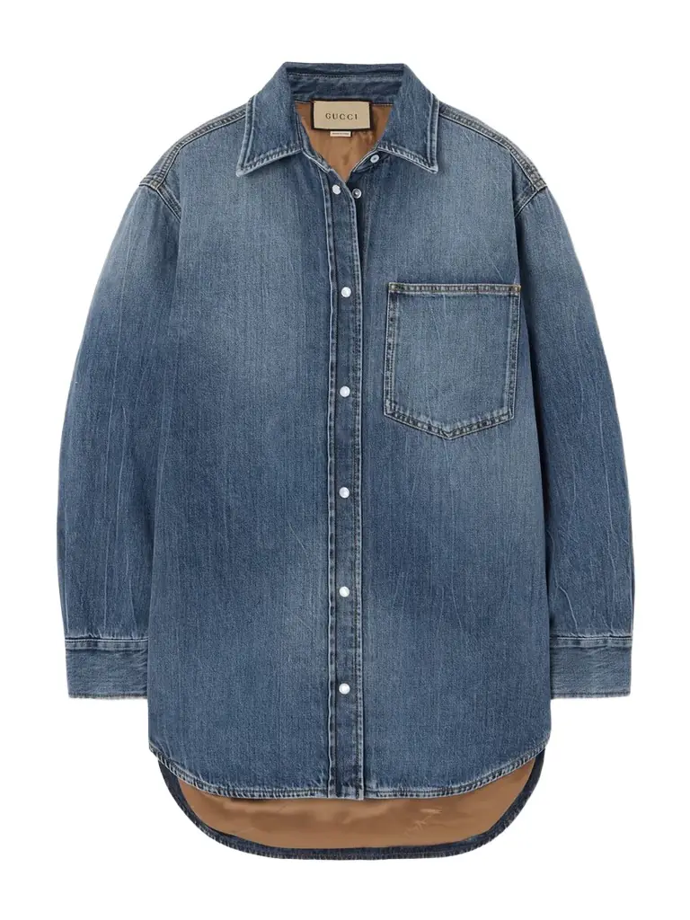Gucci Padded Denim Shirt | Thumbnail 1 Gucci Padded Denim Shirt | Thumbnail 1