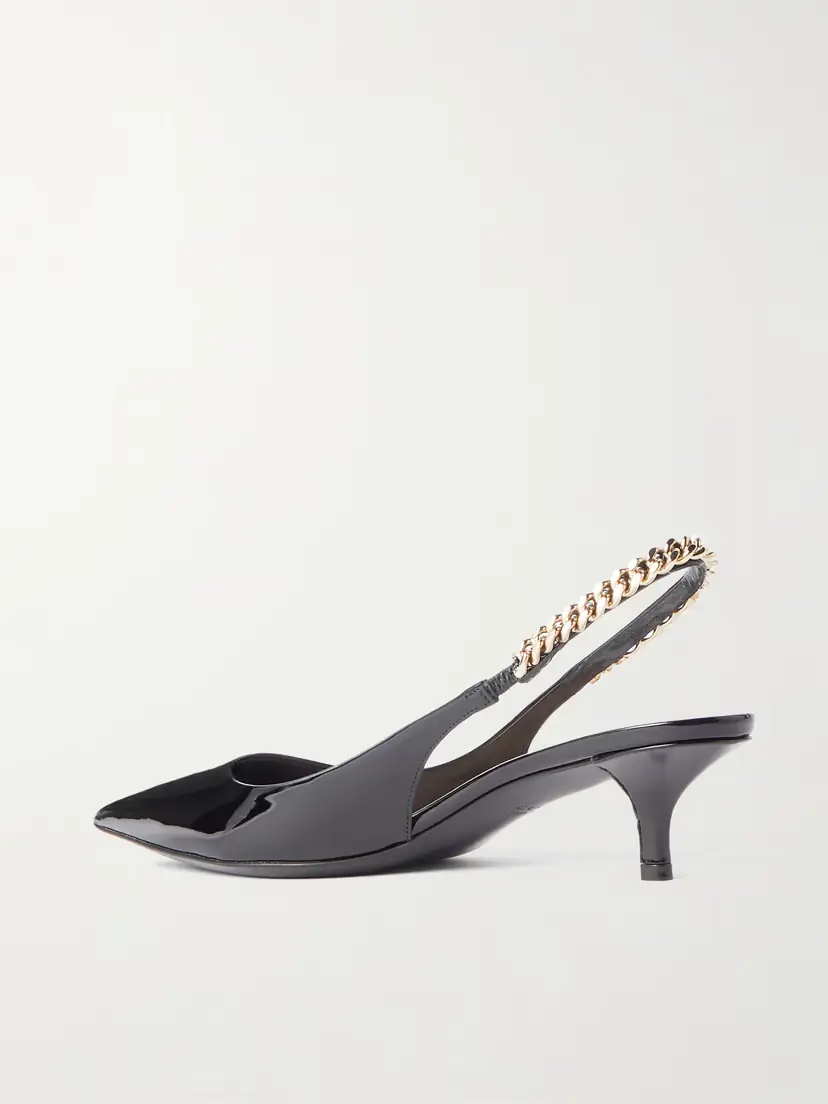 Gucci Signoria Embellished Patent-leather Slingback Pumps | Thumbnail 3 Gucci Signoria Embellished Patent-leather Slingback Pumps | Thumbnail 3